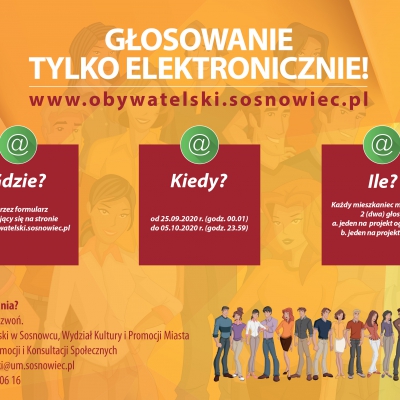 baner z krokami głosowania